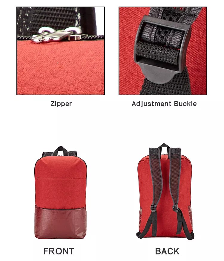 red backpack women's